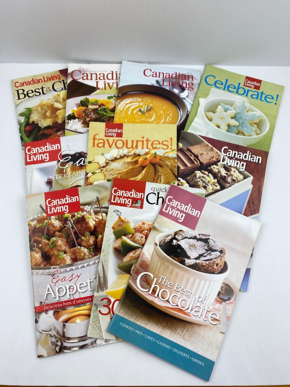 Canadian Living Vintage Mini Recipe Booklets Lot of 10 Cooking Magazines